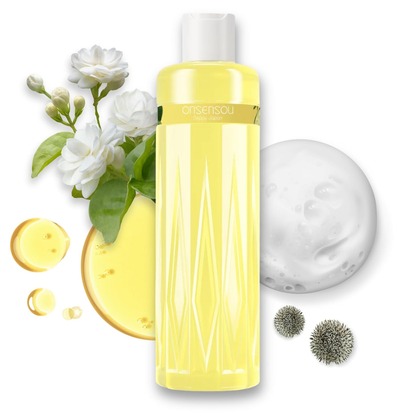 Dry Itchy Scalp Shampoo, Natural Shampoo for Women & Men with HOT SPRING Yeast & Green Algae and Amino Acids, Moisturizing SHAMPOO Made in Japan 10.1 Fl Oz DAILY MILD