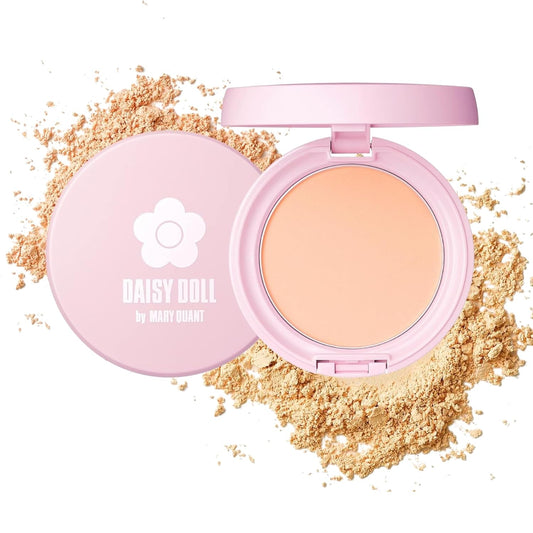 Face Powder, Pressed Setting Powder, Japanese Makeup for Matte & Smooth Finish, 0.3 oz (10 g), 02 Pink Ocher