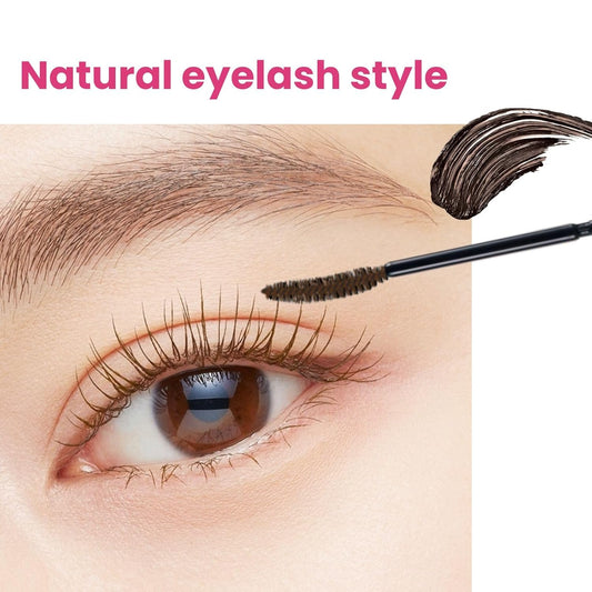 HEROINE MAKE by KISSME Brown Mascara Waterproof, MASCARA Volume and Length with Argan Oil, Camellia & Wild Rose Oil, Smudge-Proof and Long-Lasting Mascara for Women, Made in Japan, DARK BROWN, 1EA