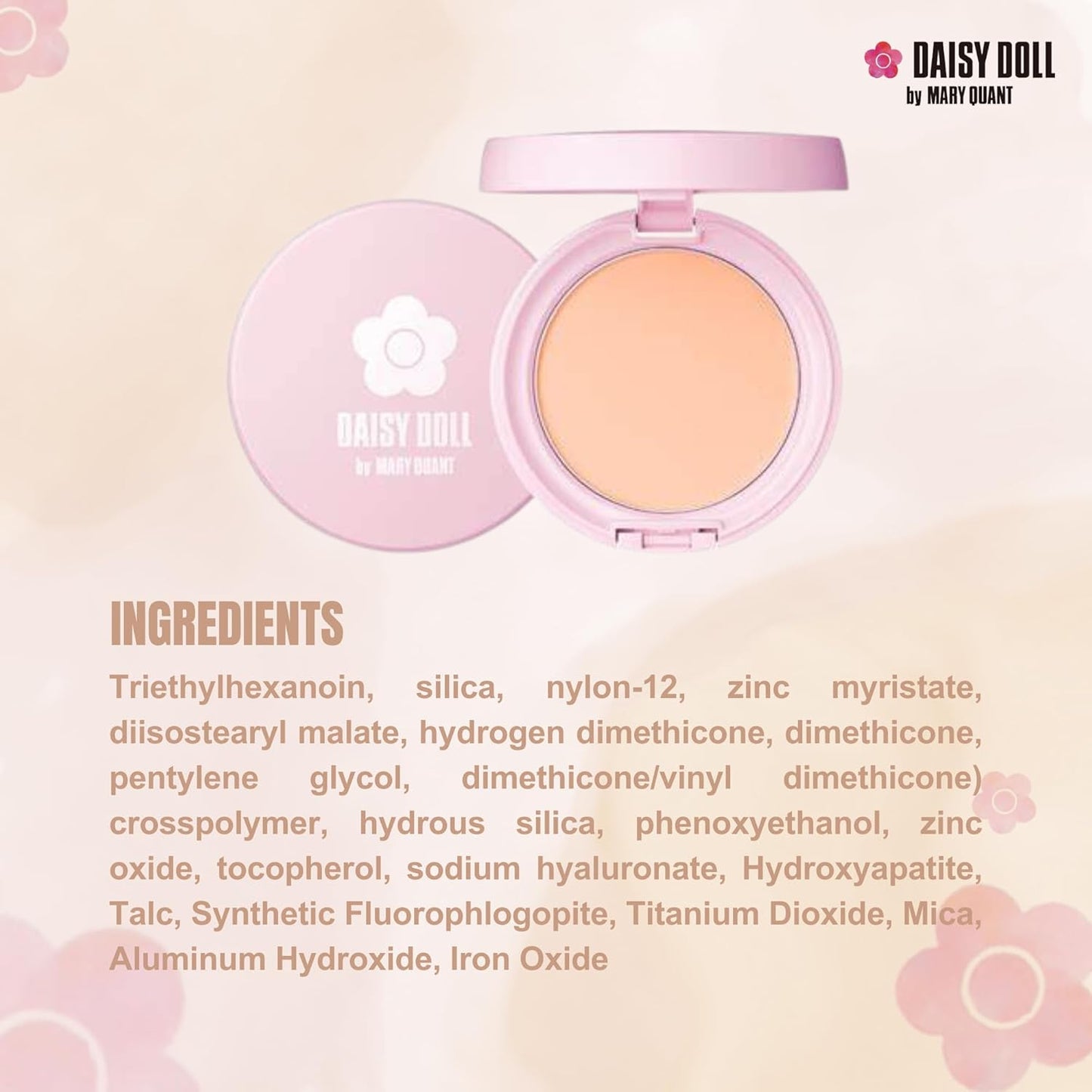 Face Powder, Pressed Setting Powder, Japanese Makeup for Matte & Smooth Finish, 0.3 oz (10 g), 02 Pink Ocher