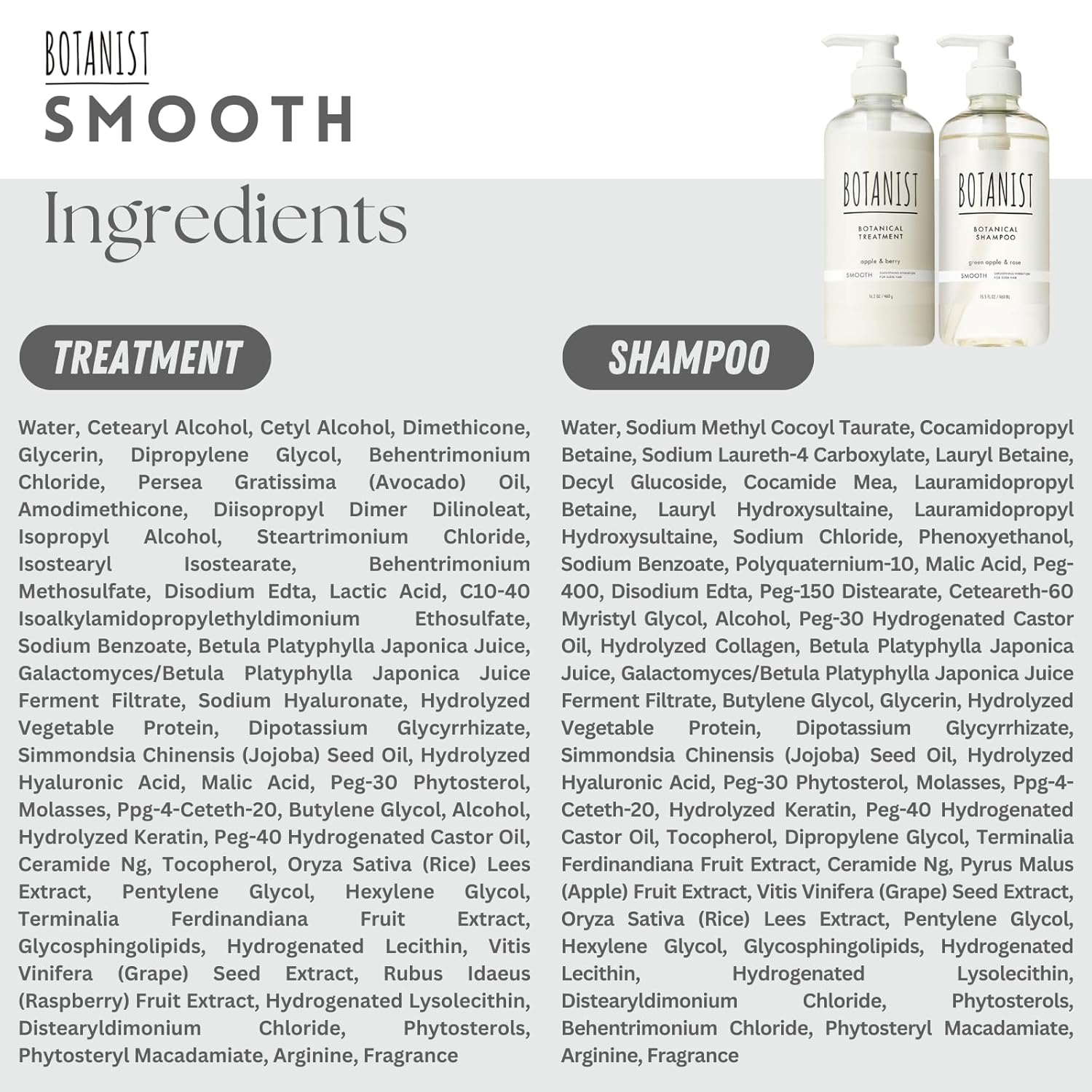 Anti Frizz Shampoo and Conditioner Set for Women & Men, Sulfate Free Shampoo and Conditioner with Keratin, Hyaluronic Acid & Collagen from Japan, Paraben Free SHAMPOO 31.7Fl Oz SMOOTH