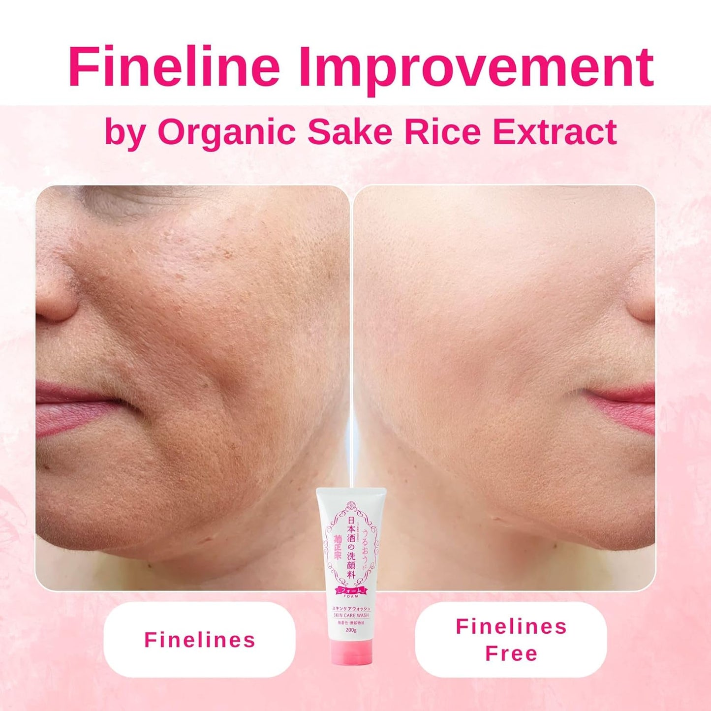 Foaming Face Wash for Women & Hydrating Face Wash for Men with Sake, Rice Extract, Placental Protein& Glycerin, Makeup Remover FACE WASH & Organic Facial Cleanser & from Japan 6.7 Fl Oz